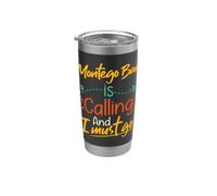 Montego Bay Is Calling and I Must Go - Jamaica Travelling Vaso térmico de acero inoxidable de doble pared