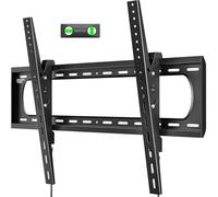 monTEK Soporte de pared inclinable resistente para televisores grandes de 60 a 120 pulgadas de hasta 136 kg, 4 veces probado en seguridad, inclinación de 10° para visualización sin reflejos, soporte