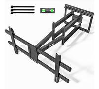 monTEK Soporte de pared para televisores de 1080 mm de manga larga para monitor plano y curvo de 43 a 90 pulgadas de hasta 60 kg, soporte giratorio e inclinable, soporte de pared extensible, máx. VESA