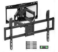 monTEK Soporte de pared resistente para TV de 37 a 90 pulgadas de hasta 165 libras, carga 4 veces probada, soporte de TV de movimiento completo con brazos articulados duales, inclinación y giro y