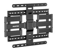 monTEK Soporte de pared ultra delgado de 1.1 pulgadas para televisores de 37 a 75 pulgadas, resistente 132 libras, 4 veces probado con peso, soporte articulado de movimiento completo, VESA máximo 400