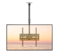 monTEK Soporte de techo para TV inclinable y giratorio para la mayoría de televisores de 37 a 75 pulgadas, soporte de televisión de hasta 50 kg, soporte de TV regulable en altura para techo plano o