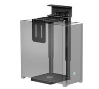 monTEK Soporte para PC resistente de 30 kg debajo del escritorio, montaje sin agujeros, soporte ajustable para PC con almohadillas protectoras, altura de 16,1 a 25,6 pulgadas, ideal para oficina