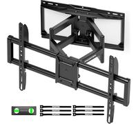 monTEK Soporte TV Pared Movimiento Completo para 37-90 Pulgadas Pantallas, Soporte TVcon Brazos Dobles, Giratorio y Inclinación sin Herramientas, MAX VESA 600x400mm hasta 75 kg