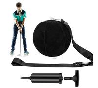 montela golf Pelota de entrenamiento, pelota inteligente de golf, ayuda para entrenamiento de golf, pelota de entrenamiento inflable con bomba infladora y cordón ajustable, ayuda a entrenador de swing