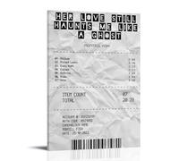 Montell Fish Her Love Still Haunts Me Like A Ghost, pósteres impermeables para pared, impresión en casa, a prueba de humedad, fácil de instalar y resistente a la decoloración, estilo marco, 30 x 45 cm