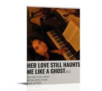 Montell Fish Her Love Still Haunts Me Like A GhostArtistic Póster artístico impermeable de alta definición para cocina, baño, dormitorio, sin taladrar, fácil de instalar, decoración multiescena, 20 x