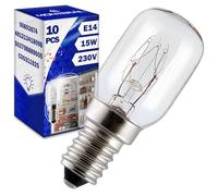 MONTERAL 10 Piezas Bombilla E14 para Frigorifico 15W 230V con Código Original 481213418098 para Whirlpool 00602674 602674 para Bosch