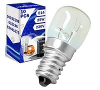 MONTERAL 10 Piezas Bombilla E14 para Horno 25W 230V 300°С con Código Original 00032196 032196 para Bosch para Balay para Siemens 82461076 para Smeg