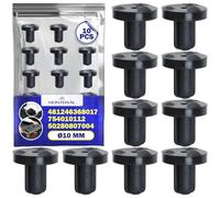MONTERAL 10 Piezas Tacos de Goma para Rejilla Placa Cocina de Gas Ø10 mm x 10 mm con Código Original 481246368017 C00312063 para Whirlpool 50280807004 para Electrolux 754010112 para Smeg