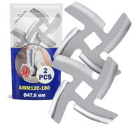 MONTERAL 2 Piezas Cuchilla para Picadora Carne con Diámetro Externo Ø47,6 mm Tiene el Código Original AMM12C-180 para Panasonic - Garantía 10 Años