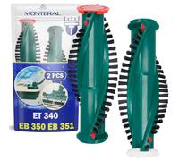 MONTERAL 2 Piezas Giratorios Cepillo Aspiradora para Vorwerk Kobold para Tiger ET 340 EB 350 EB 351