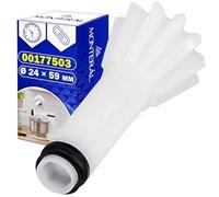 MONTERAL Engranaje con Eje para Accionamiento de Picadora de Carne Ø 24 x 59 mm con Código Original 00177503 177503 para Bosch Mum Robot de Cocina - Garantía de 10 Años