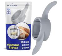 MONTERAL Gancho Amasador Robot de Cocina con Código Original 00635483 635483 para Bosch MCM para Siemens MK