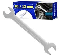 MONTERAL Llave Fija de Doble Boca 10 x 11 mm - Llave Plana Fabricada en Acero al Cromo-Vanadio CrV