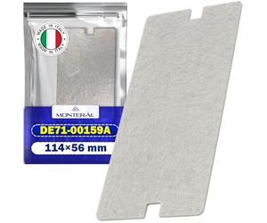 MONTERAL Placa Mica Microondas 114x56 mm con Código Original DE71-00159A para Samsung - Made IN Italy