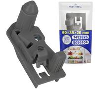 MONTERAL Soporte Bisagra Izquierda para Puerta Nevera y Congelador con Código Original 7432825 9096404 para Liebherr - Garantía de 10 Años