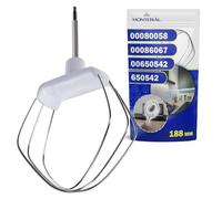 MONTERAL Varilla Batidora Amasadora con Código Original 00650542 650542 para Bosch para Siemens Robot de Cocina - Garantía de 10 Años