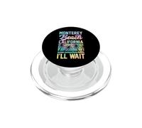 Monterey Beach California Nombre en algún Lugar Mejor, esperaré PopSockets PopGrip para MagSafe