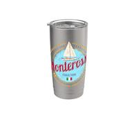 Monterosso Cinque Terre La Spezia Retro Italia Vintage Vaso térmico de acero inoxidable de doble pared