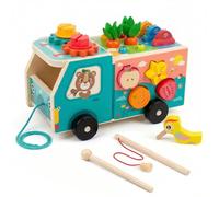 MonteSpi Juguete de Madera Montessori 8 en 1 para Bebés 1-3 Años
