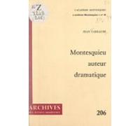 Montesquieu Auteur Dramatique (ebook)