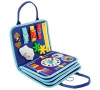 Montessori Busy Board Sensory Board Juguete Bebé Fieltro Barcos de Aprendizaje de Fieltro Suave Libro de Actividades Portátil Preescolar Educación Aprendizaje Juguetes para Habilidades Motrices