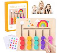 Montessori de Madera Juguete, Niños y niñas 3 a 7 años Que aprenden Juegos, Colores y Números Juguete Educativo Aprendizaje Motor Fino, Mejorar Habilidades, Ideal para Niños y Niñas