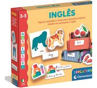 Montessori - Figuras moldeadas y tarjetas para aprender inglés - Education Clementoni