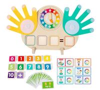 Montessori - Juguete educativo a partir de 3, 4 y 5 años, educativo para aprender a contar números, juguetes educativos de matemáticas, de madera, regalo para preescolar, niñas, niños, cumpleaños, Año