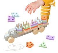Montessori Juguetes a partir de 12 y 3 años de madera, juego apilable, juguete de madera, juguete de motricidad, juego de madera, juego de clasificación de formas, juguete educativo, regalo para niñas