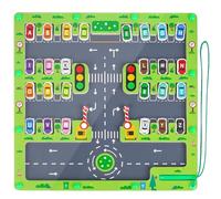 Montessori Juguetes a Partir de 2, 3, 4 y 5 años, Juguete de Madera para motrices, Juego magnético de Laberinto, Tablero de Trabajo, Regalo para niñas y niños
