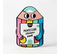 Montessori - Libro de calcomanías con formas geométricas, 25 páginas para colorear y 10 páginas de calcomanías reposicionables, aprende formas y colores, aumenta la creatividad y las habilidades