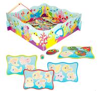 Liscianigiochi Montessori Wood Magnetic Fish Fun