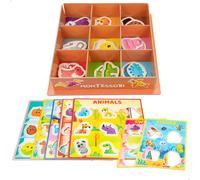 Montessori Lisciani Juego infantil de clasificación Box Colours 61 piezas