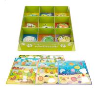 Montessori lisciani juego infantil de clasificación happy animals 57 figuras