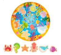 Liscianigiochi Montessori Legno Puzzle Round