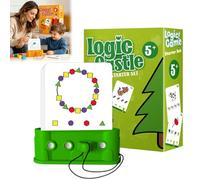 Montessori Logic Castle, Educational Logic Card Puzzle, Screen Free Brain Teaser Toy for Improving Fine Motor Skills and Problem-Solving Abilities