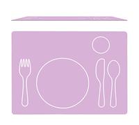 Montessori - Manteles Individuales de Silicona, Mantel Individual para Infantil - Antimanchas, Rectangular, Rosado