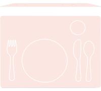 Montessori - Manteles Individuales de Silicona, Mantel Individual para Infantil - Antimanchas, Rectangular, Rosa Suave