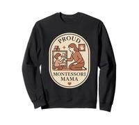 Montessori Mom Pride Child-Led Aprendizaje Calma Vida de Crianza Sudadera