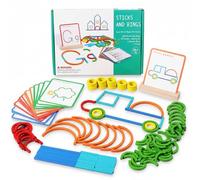 Montessori Smart Sticks para niños pequeños, 1 juego de Montessori Smart Sticks, de madera para niños pequeños: ortografía, aumenta la creatividad, la imaginación y la concentración, mantente alejado