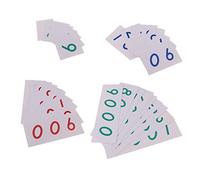 Montessori Tarjetas Numéricas 1-9000, Aprendizaje Matemático Temprano, Papel, Juego Educativo para Niños