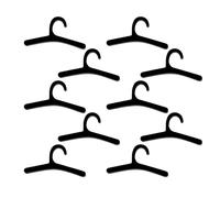 Montesy 10 perchas de ropa en miniatura para casa de muñecas para niños pequeños, para juegos seguros que fomentan la interacción entre padres e hijos