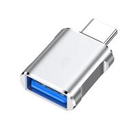 Montesy Adaptador de cuerpo metálico de sobrecalentamiento de 100 W, transferencia de archivos rápida y de alta velocidad de -40 °C a +80 °C, adaptador USB a tipo C