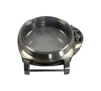 Montesy Caja de reloj de acero inoxidable de 44 mm con asa para la mayoría de marcas de relojes, accesorios de reparación de relojes