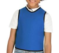Montesy Chaleco sensorial para niños que mejora la concentración y la comodidad, chaleco sólido con presión suave para autistas, azul, M