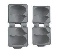 Montesy Creación de 2 bolas de nieve de pato de nieve para parque, patio trasero y playas, entretenimiento, arena, juego, accesorios de moldeo, juguete de arena de nieve