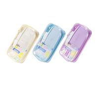 Montesy Estuche transparente resistente al agua, ligero, organizador portátil para bolígrafos, para estudiantes, oficina, profesional