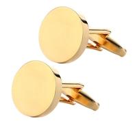 Montesy Gemelos redondos para hombres, bodas, cumpleaños, banquetes, bailes, reuniones de negocios, camisas, gemelos, camisa, traje, puños, cierre de clip, as the pic show, Cobre